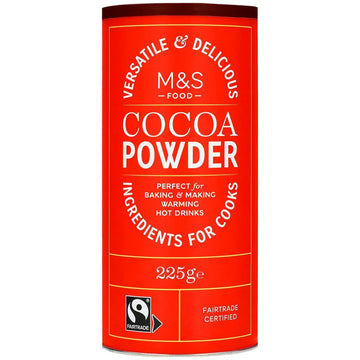 Premium Fairtrade Cocoa Powder 225g for Baking and Desserts