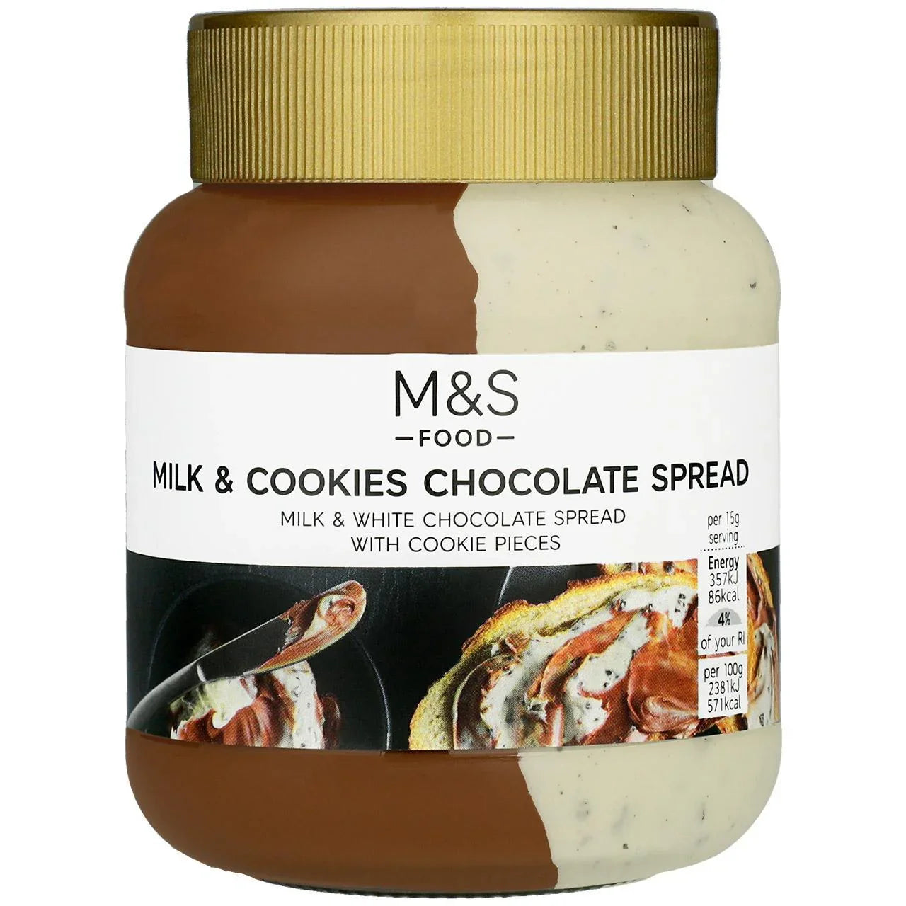 M&S Milk & Cookies Chocolate Spread 400g - Deliciously Creamy Treat