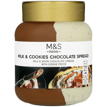 M&S Milk & Cookies Chocolate Spread 400g - Deliciously Creamy Treat