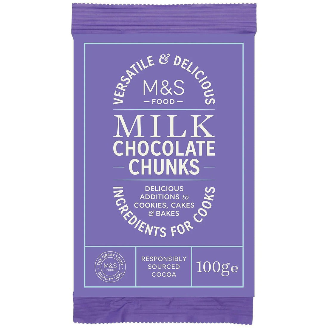 M&S Milk Choc Chunks 100g