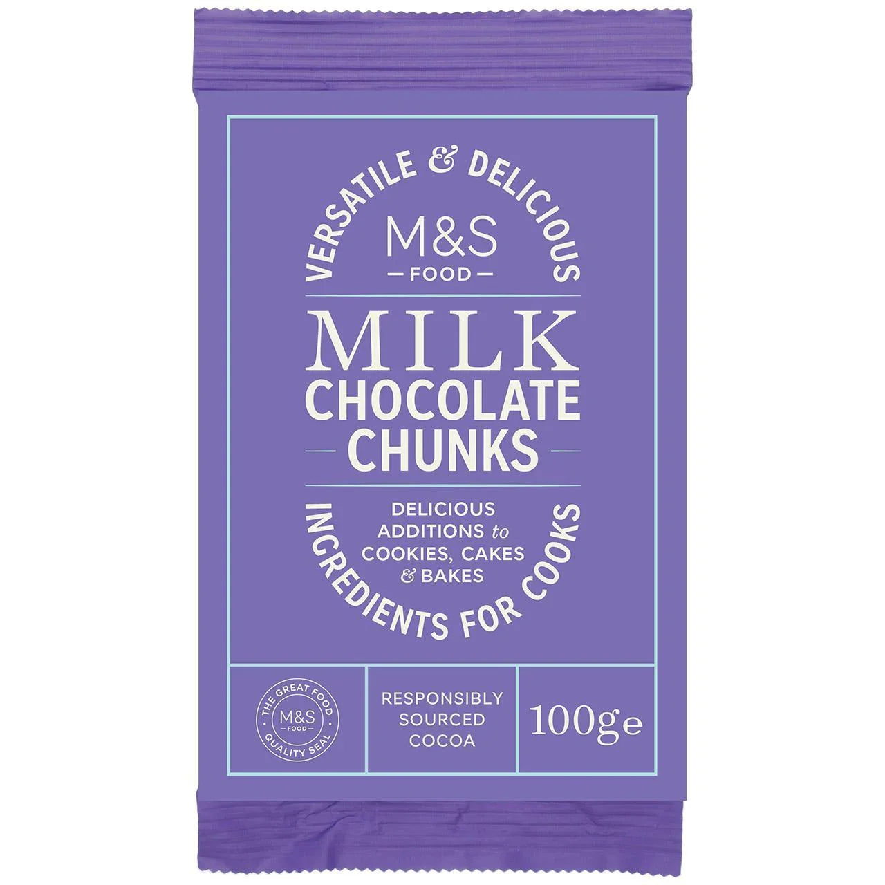 M&S Milk Choc Chunks 100g