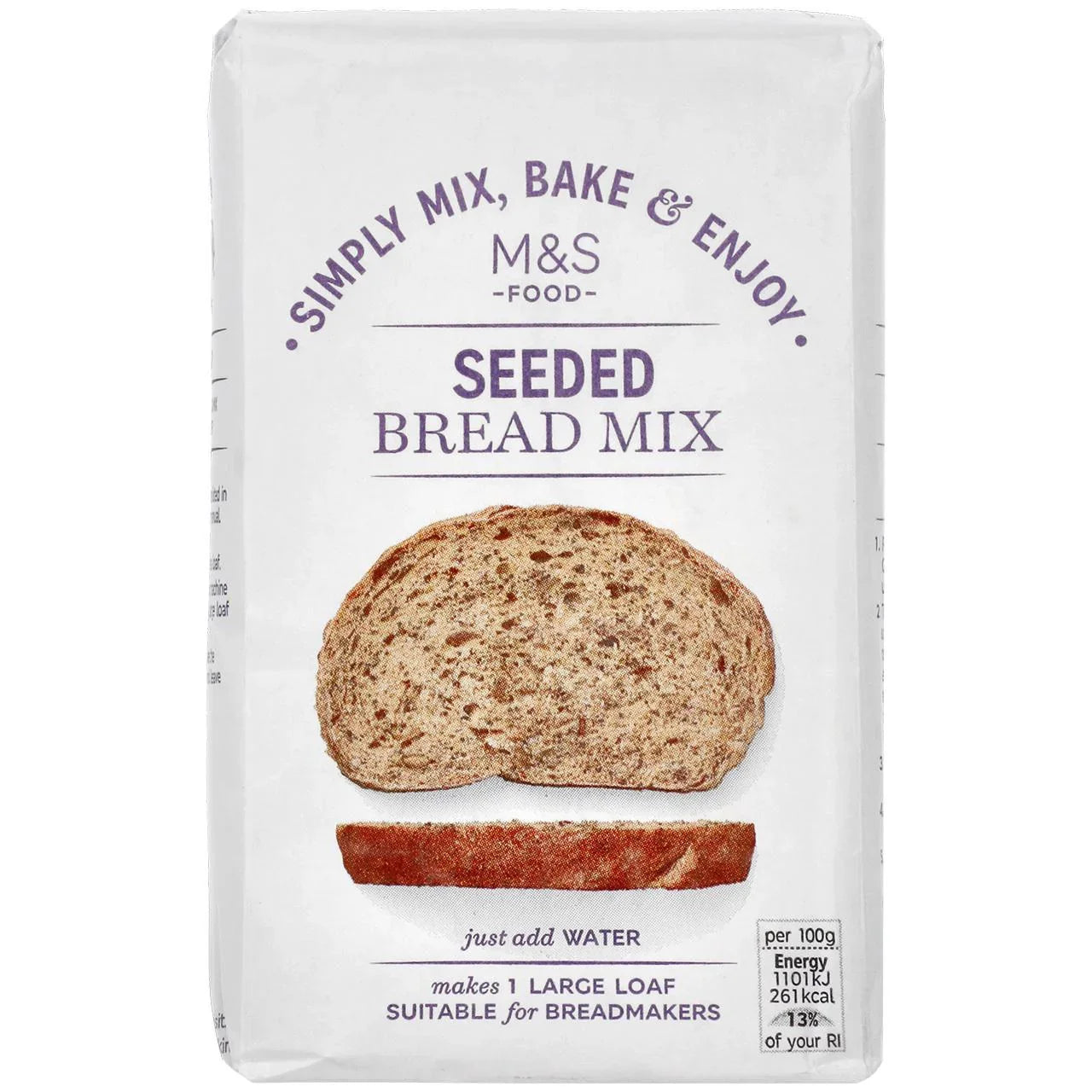 Premium M&S Seeded Bread Mix – Easy Baking 500g Bag