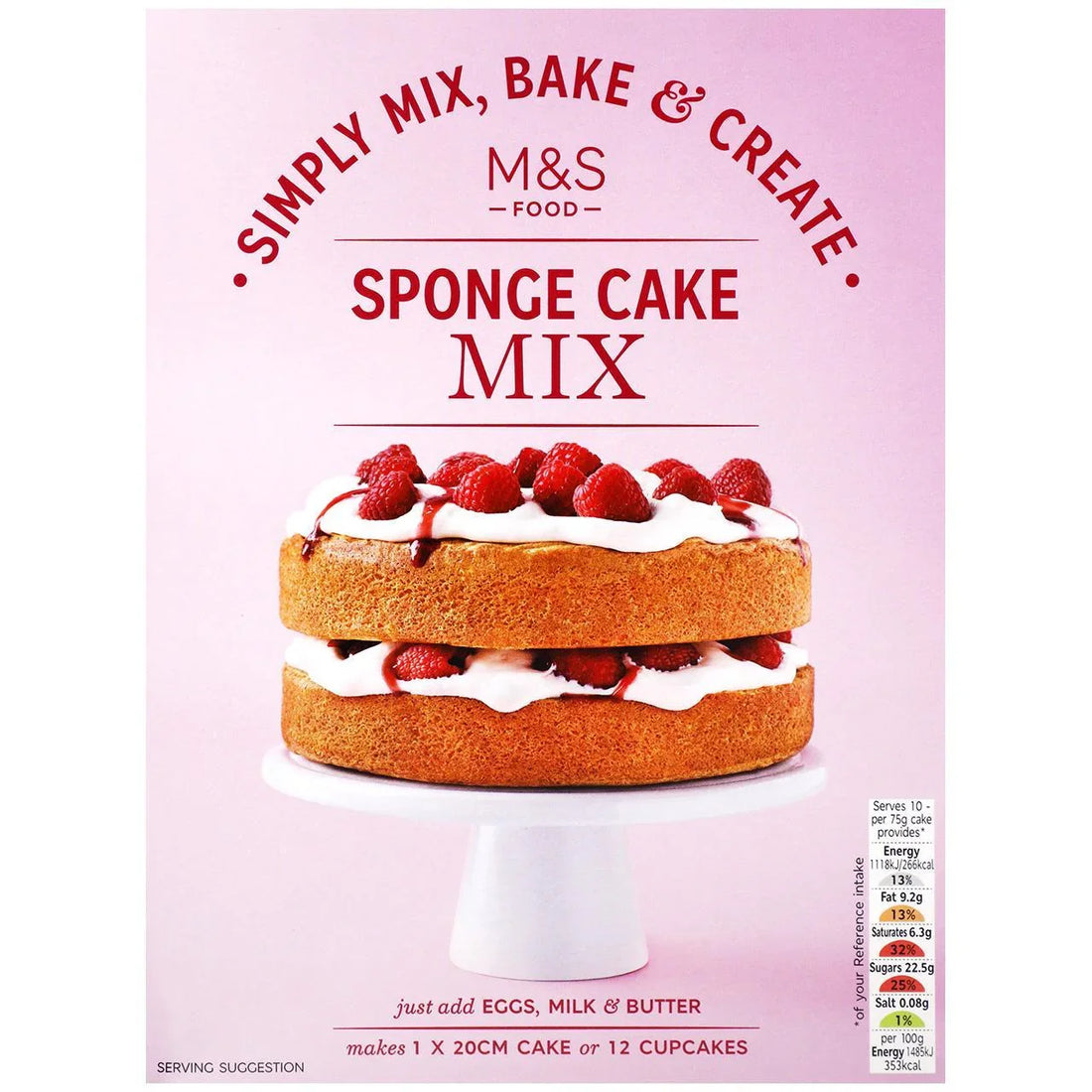 M&S Premium Sponge Cake Mix 500g - Easy Bake Delicious Treats
