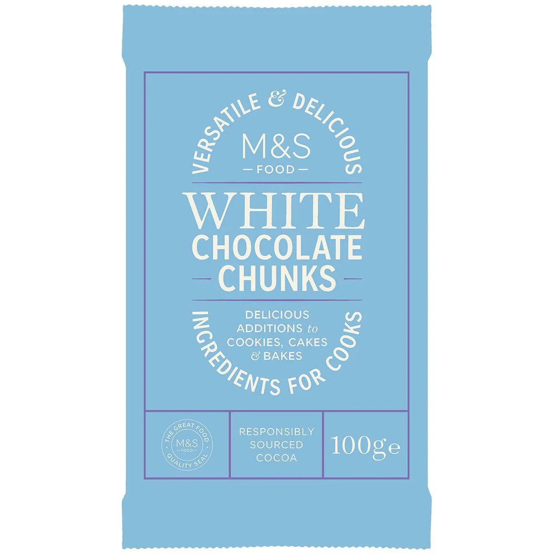 Delicious M&S White Chocolate Chunks for Baking and Desserts