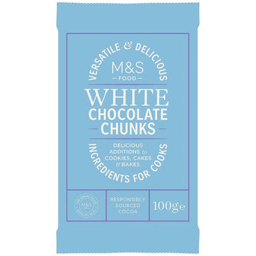 Delicious M&S White Chocolate Chunks for Baking and Desserts