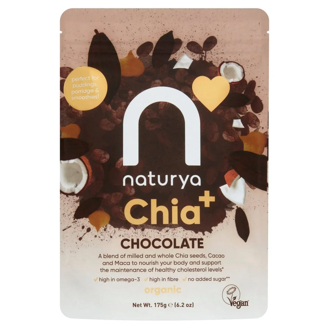 Naturya Organic Chocolate Chia Pudding 175g