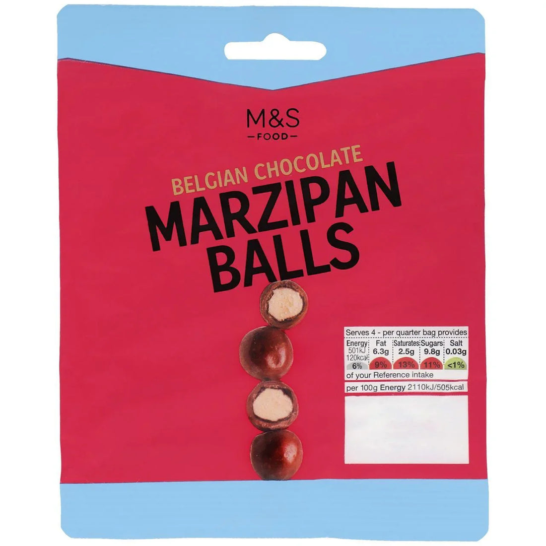 M&S Belgian Choc Marzipan Balls 95g