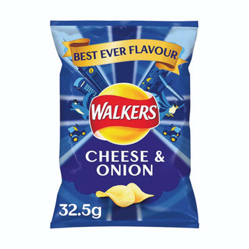 Walkers Cheese & Onion Crisps 32.5g x 1 Bag