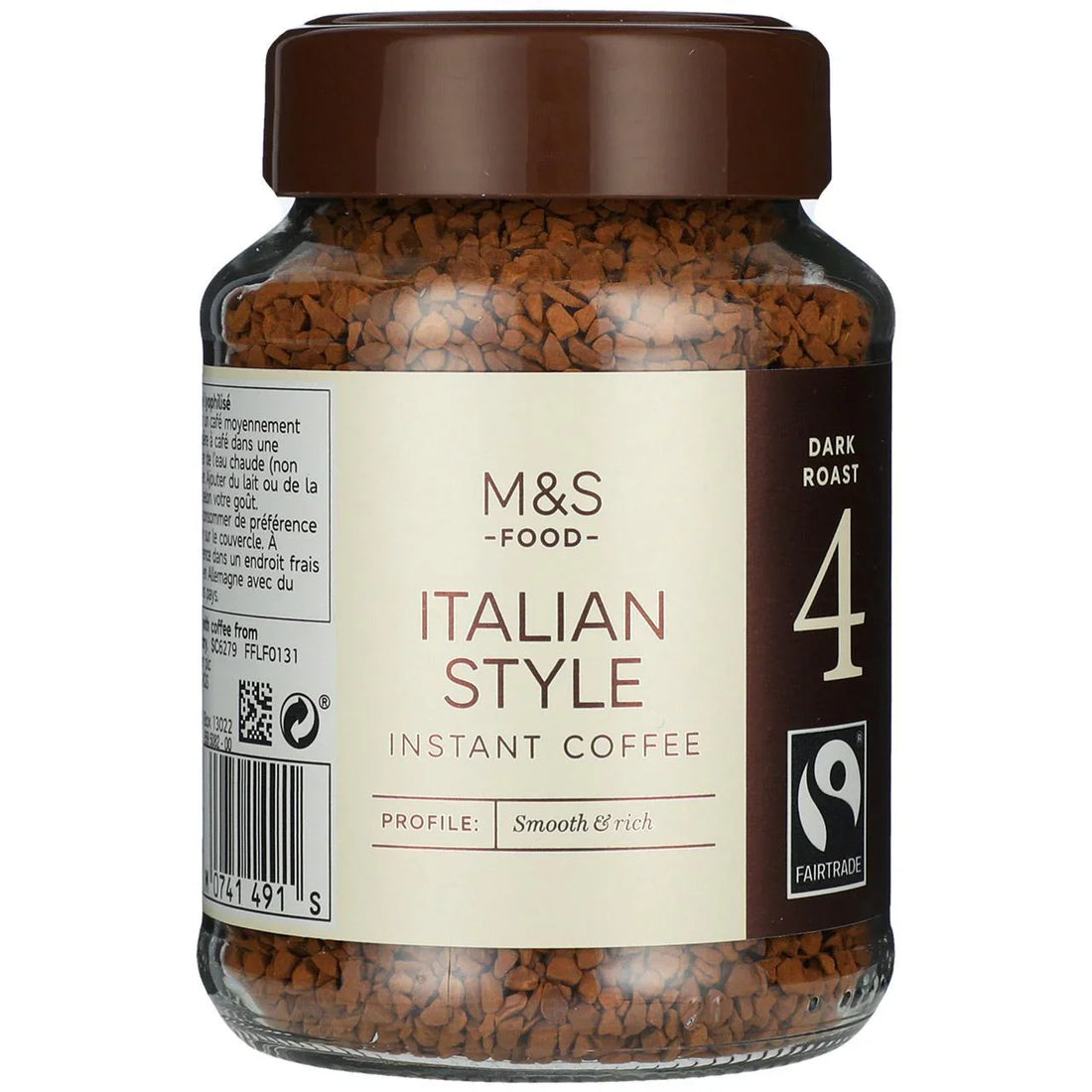 M&S Fairtrade Smooth Italian Instant Coffee – 100g Quality Roast