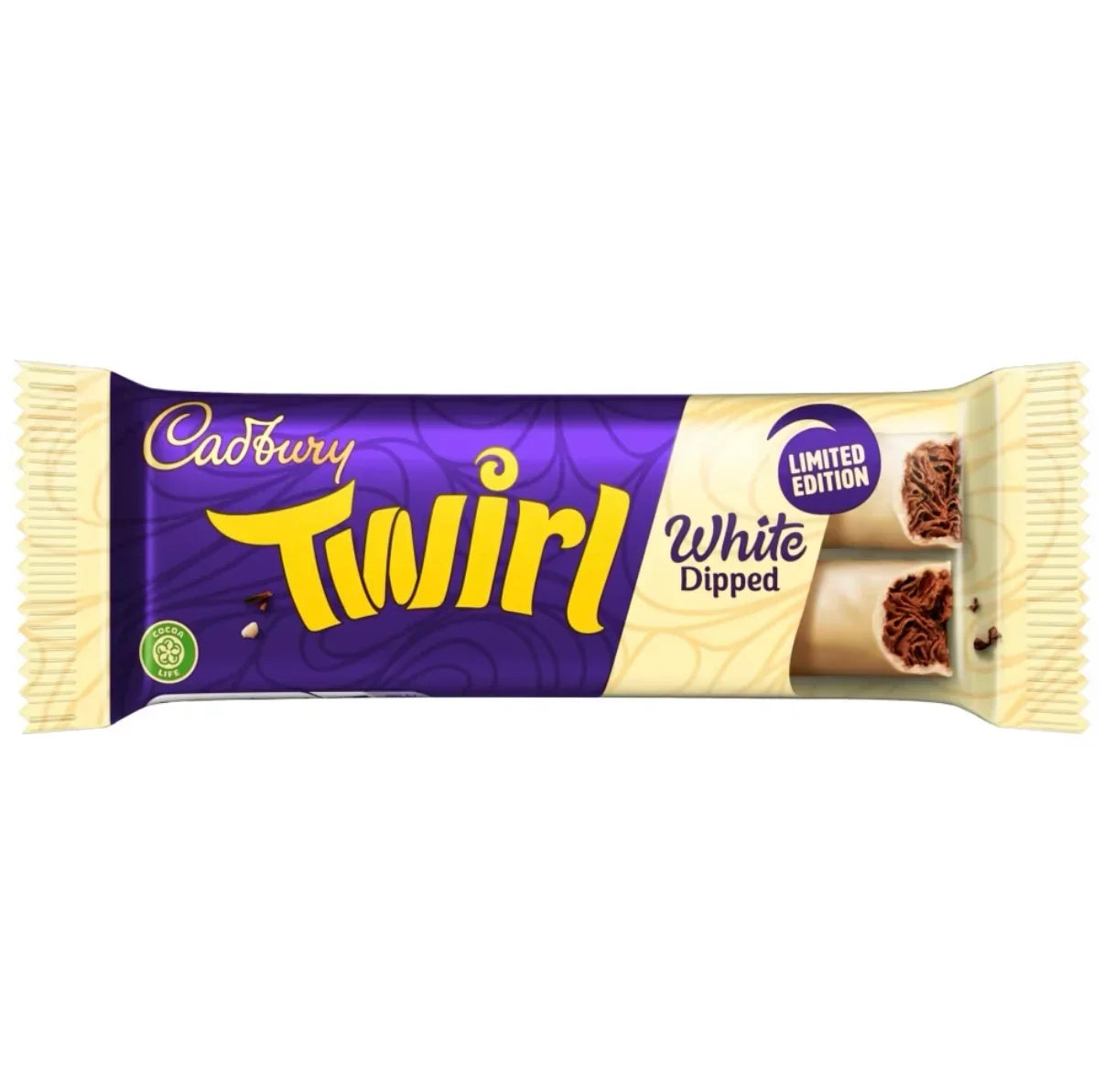 Cadbury Twirl White Dipped Chocolate Bar Limited Edition 43g