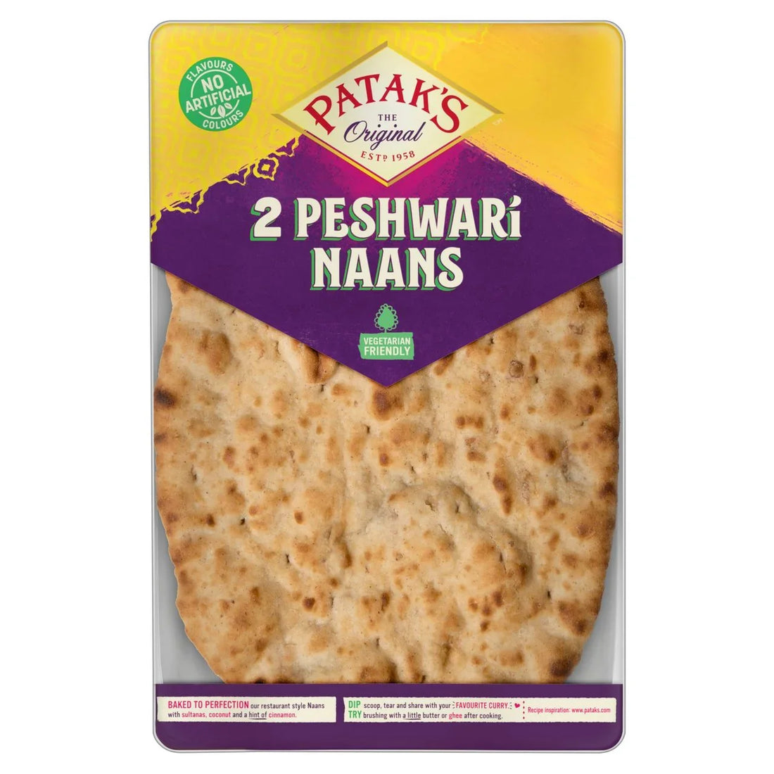 Patak's Peshwari Naan Breads 2pk