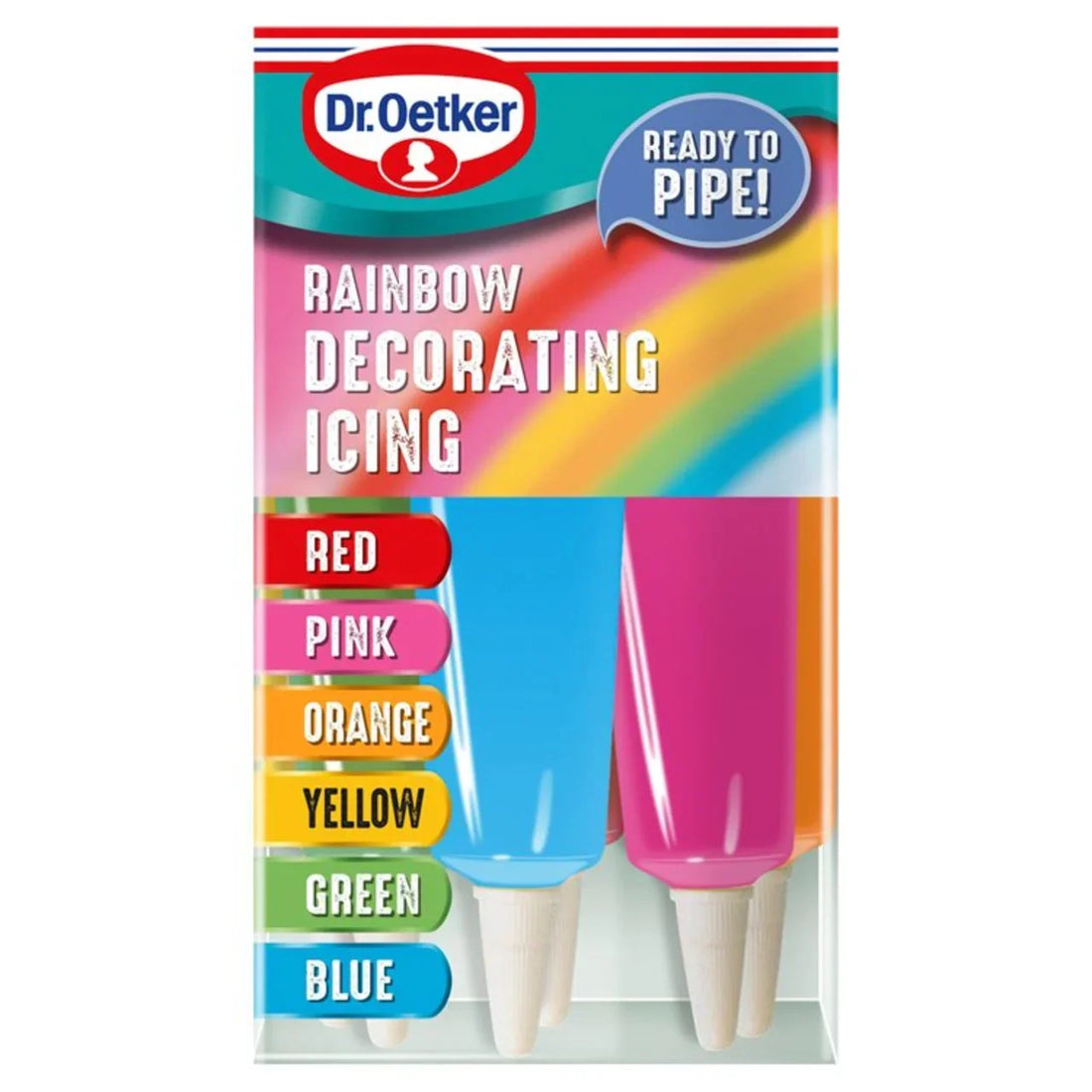 Dr Oetker Rainbow Decorating Icing 6 Pack