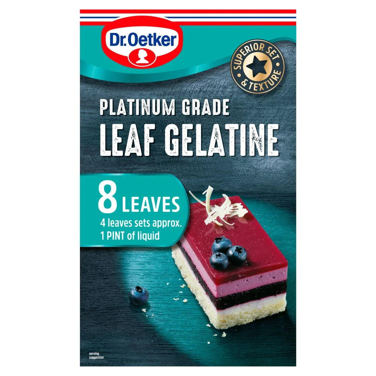 Dr Oetker Platinum Grade Leaf Gelatine