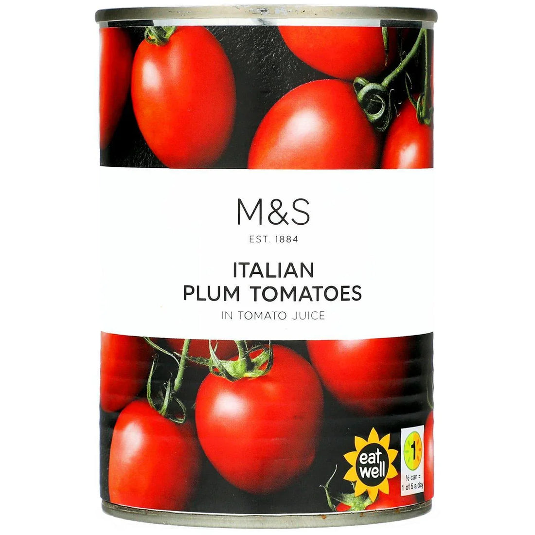M&S Italian Plum Tomatoes in Tomato Juice - 400g Can