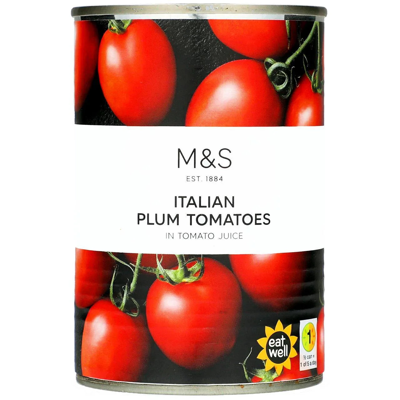 M&S Italian Plum Tomatoes in Tomato Juice - 400g Can