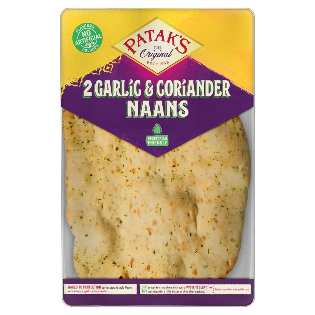 Patak's Garlic and Coriander Naan Breads