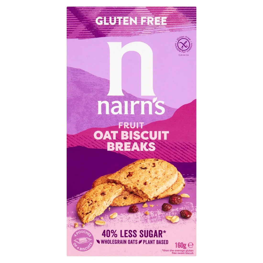 Nairn's Gluten Free Biscuit Oats & Fruit 160g