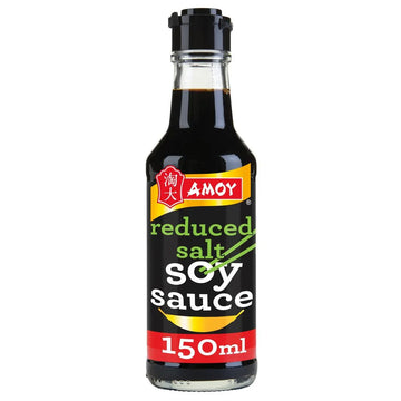 Amoy Reduced Salt Soy Sauce 150ml - Low Sodium Cooking Essential