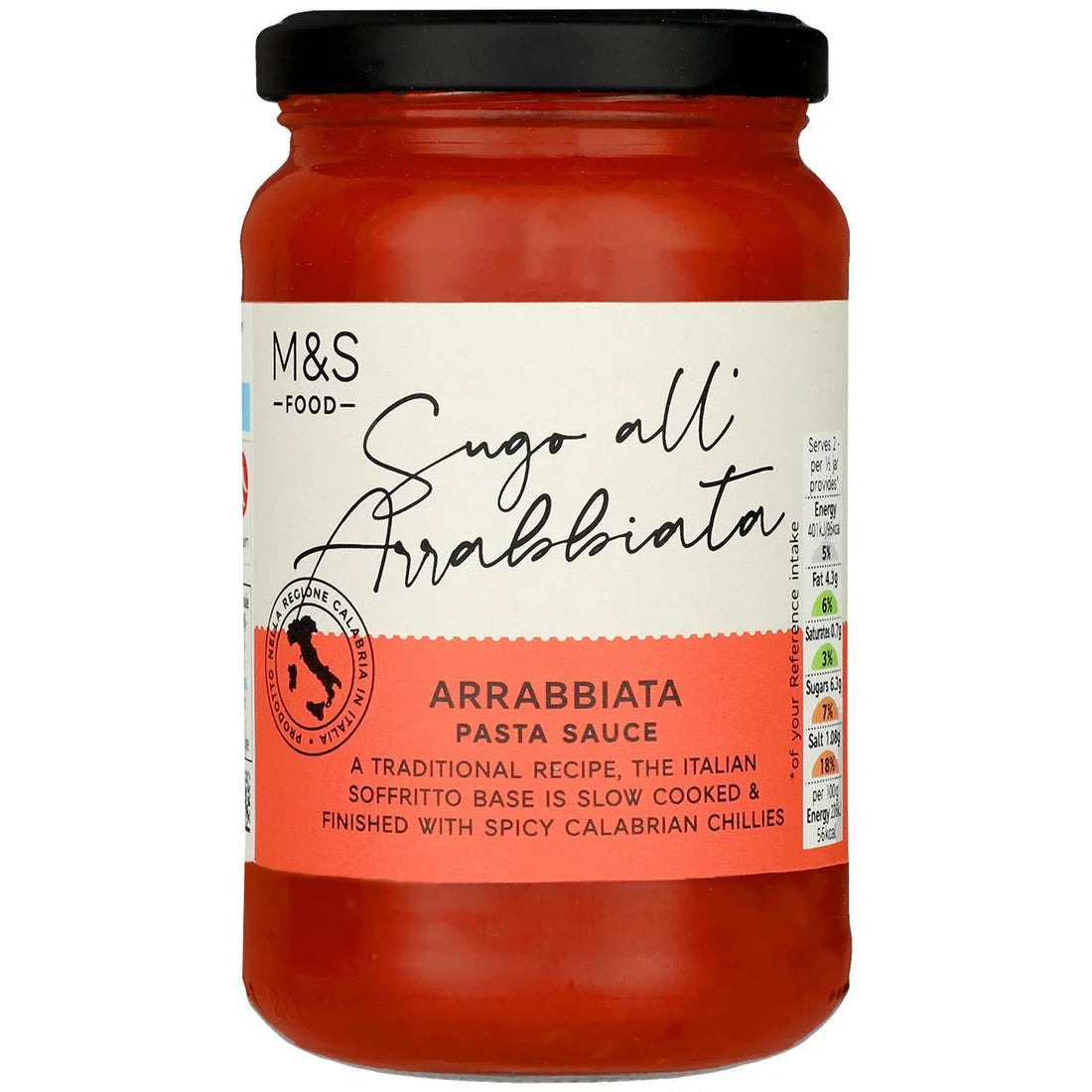 Authentic M&S Made In Italy Arrabbiata Pasta Sauce 340g