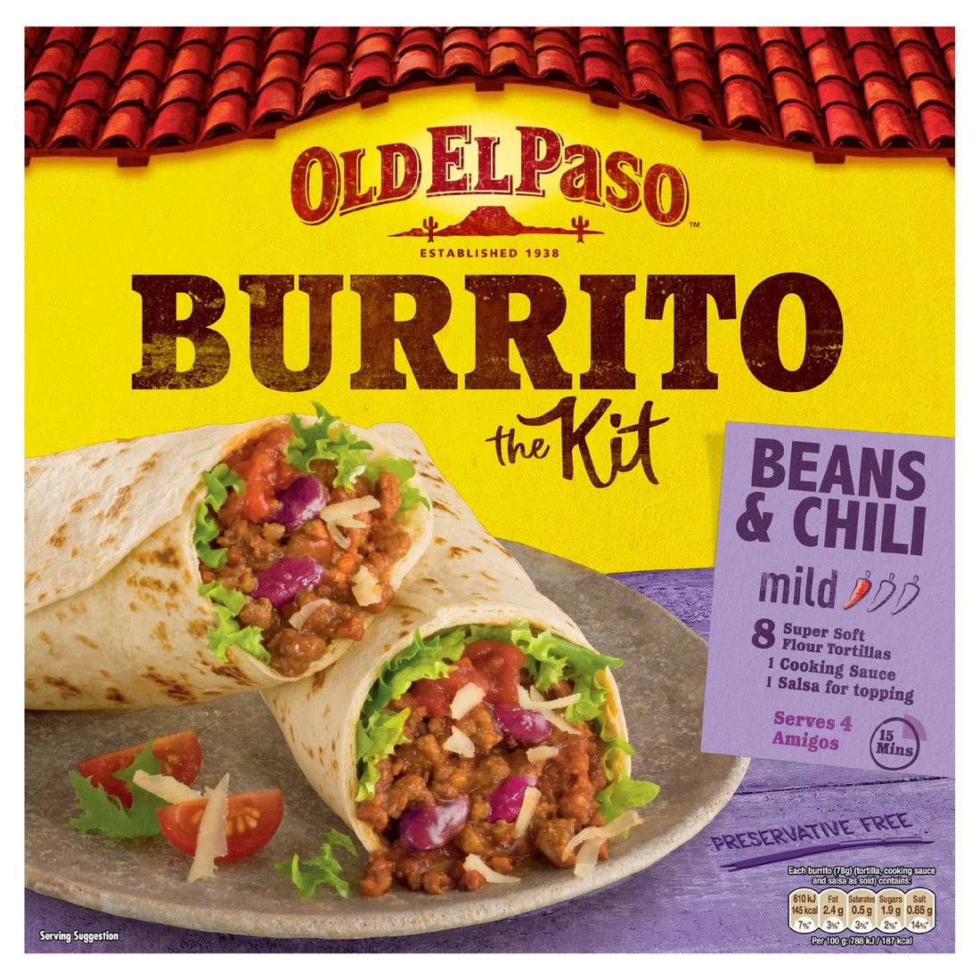 Old El Paso Beans & Chili Burrito Kit
