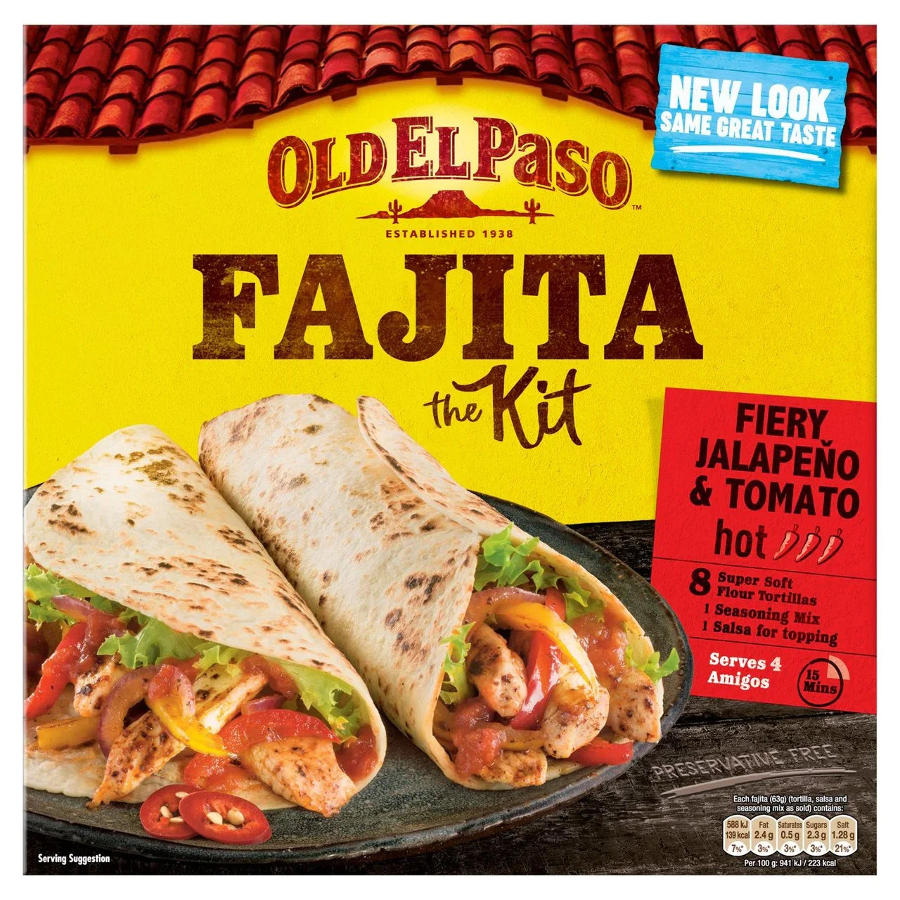 Old El Paso Fiery Jalapeno & Tomato Fajita Kit