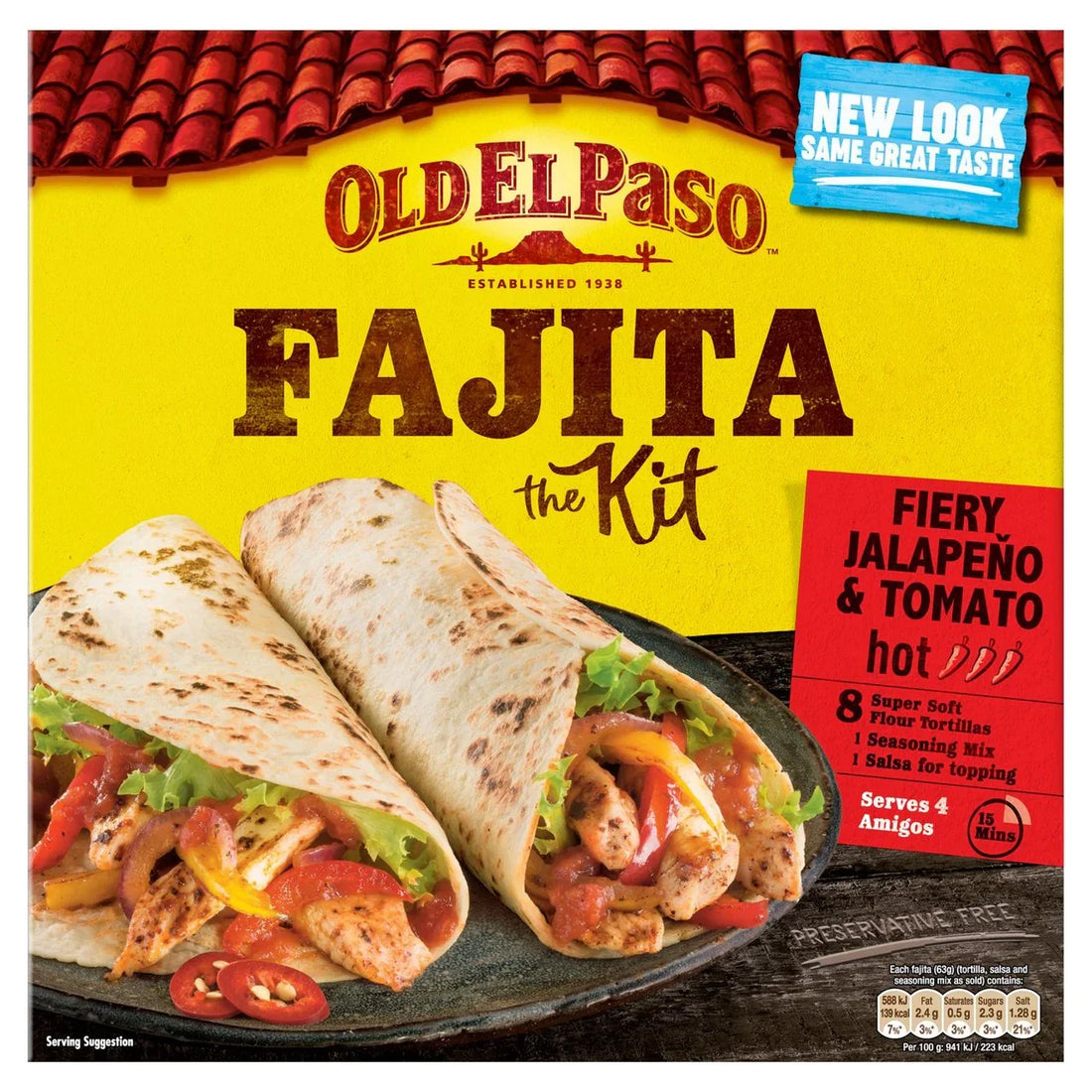 Old El Paso Fiery Jalapeno & Tomato Fajita Kit