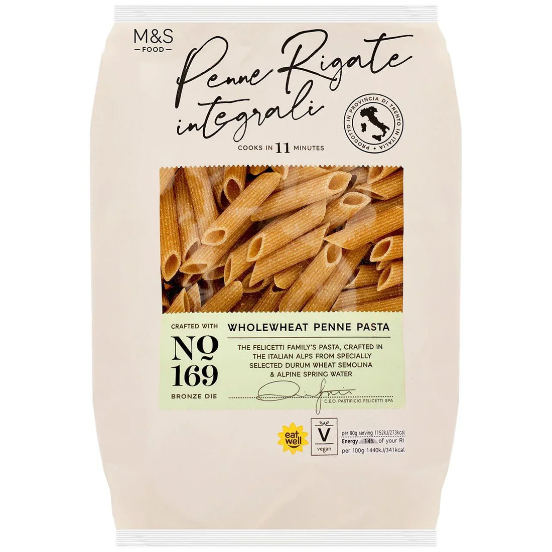 M&S Wholewheat Penne 500g