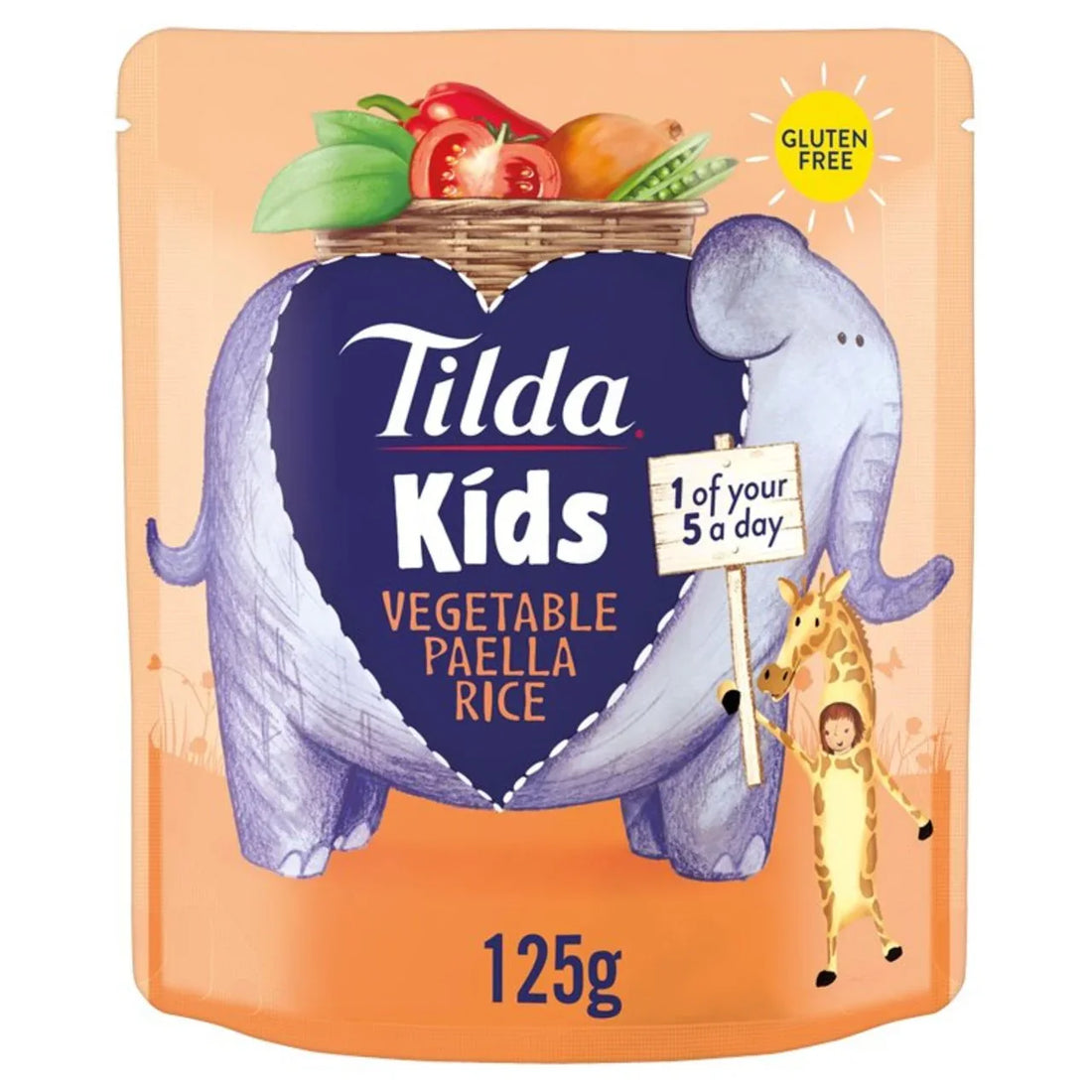 Delicious Tilda Kids Vegetable Paella Rice 125g