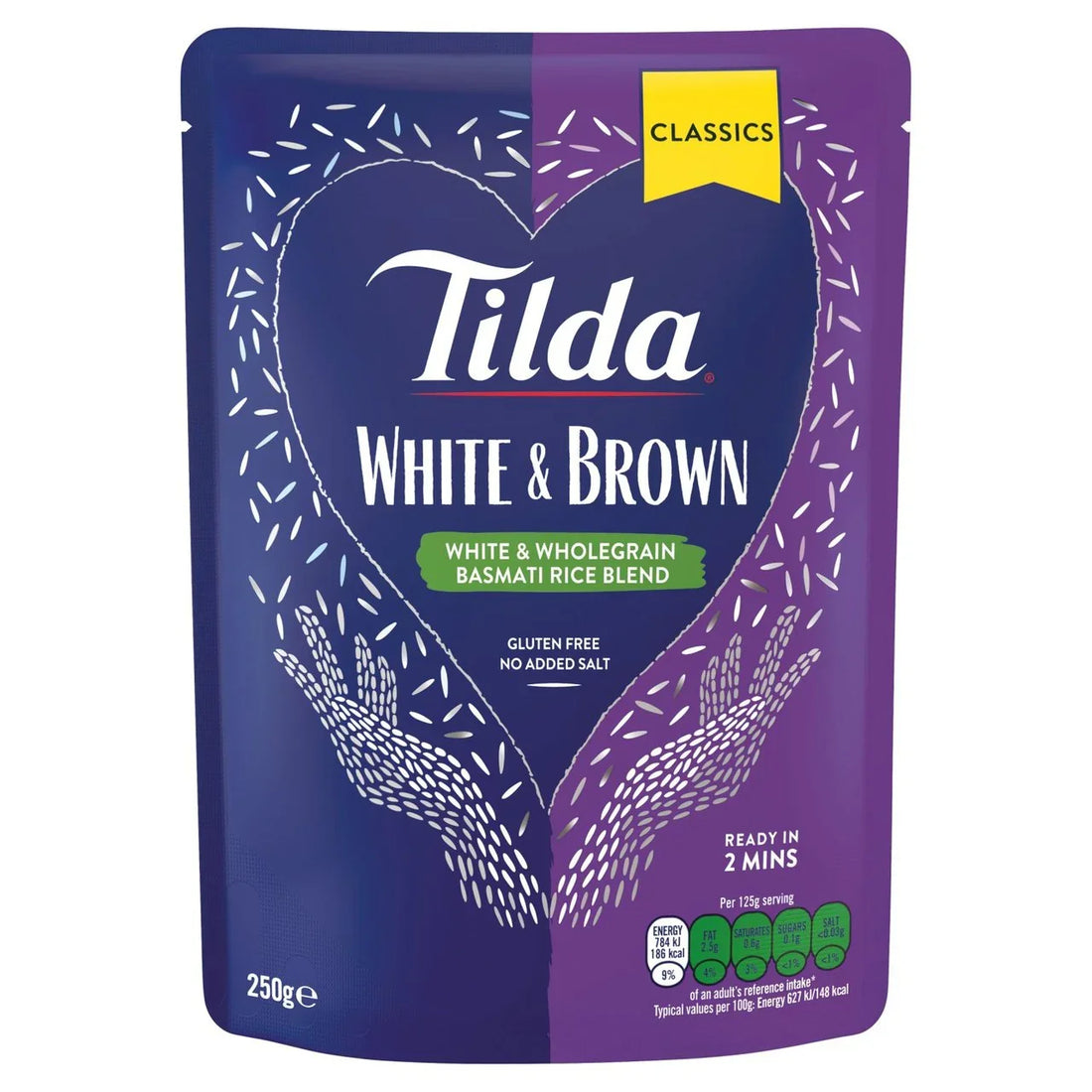 White & Brown Basmati Rice 250g