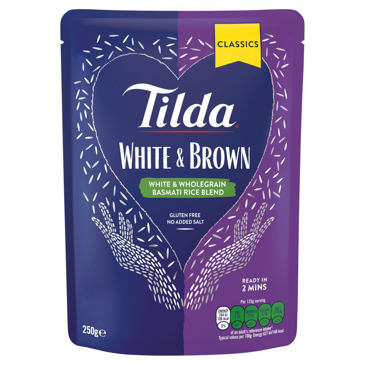 White & Brown Basmati Rice 250g