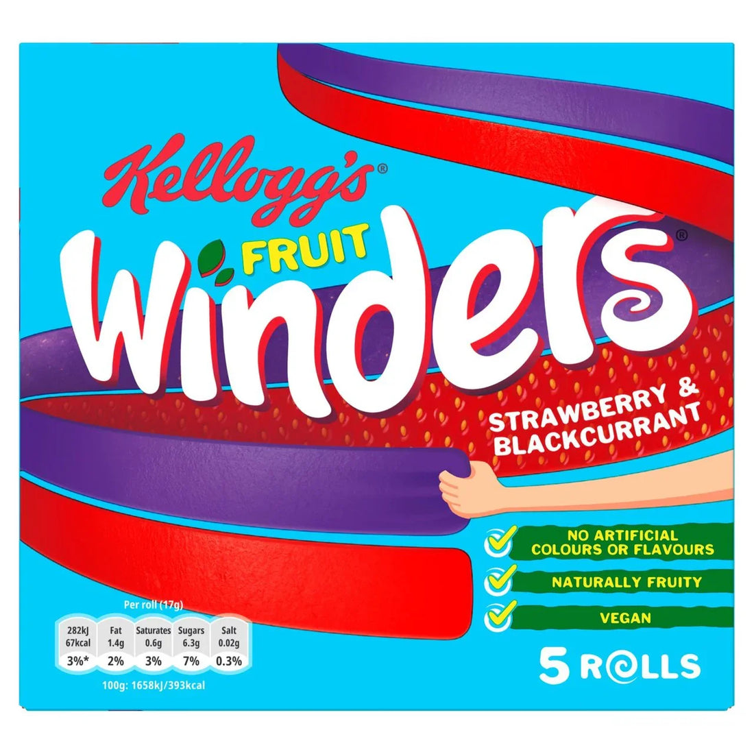 Kellogg's Winders Strawberry & Blackcurrant 5 Pack