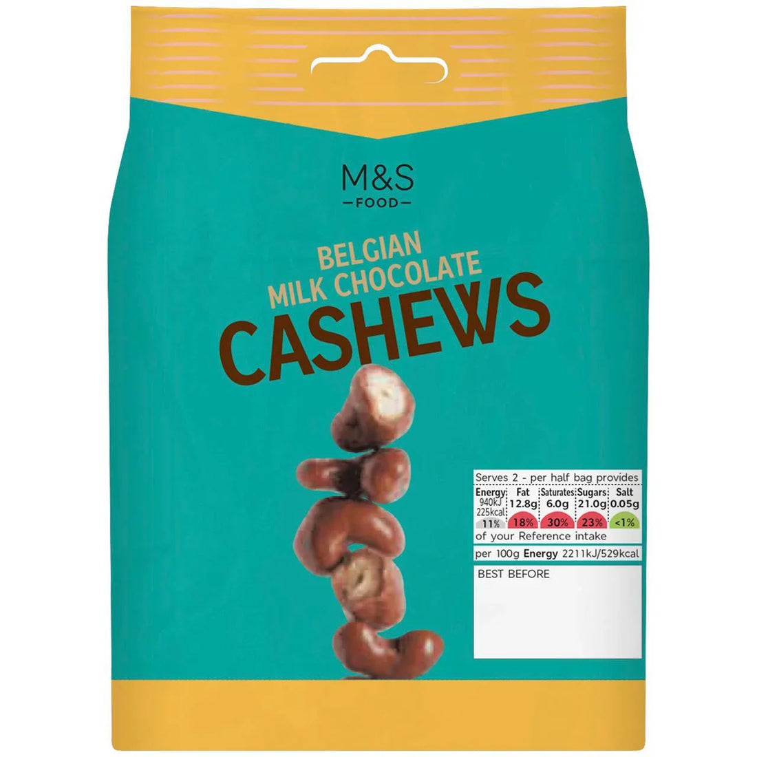 Belgian Milk Cashews 85g Pack