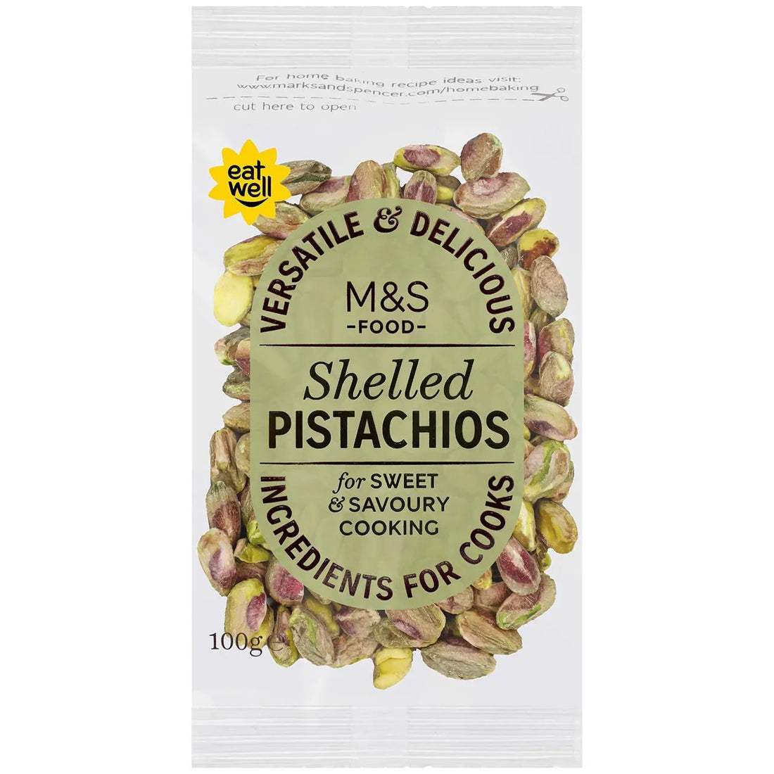Delicious M&S Shelled Pistachios 100g Pack