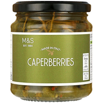 Premium M&S Made in Italy Caperberries - 270g Jar