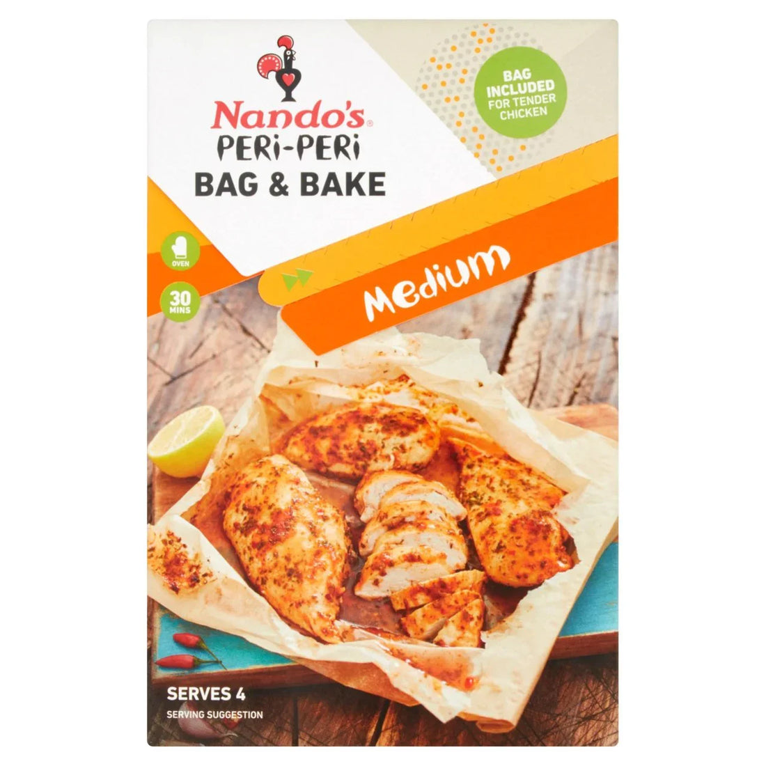 Nando's Bag & Bake Medium Spice Mix for Tasty Dishes