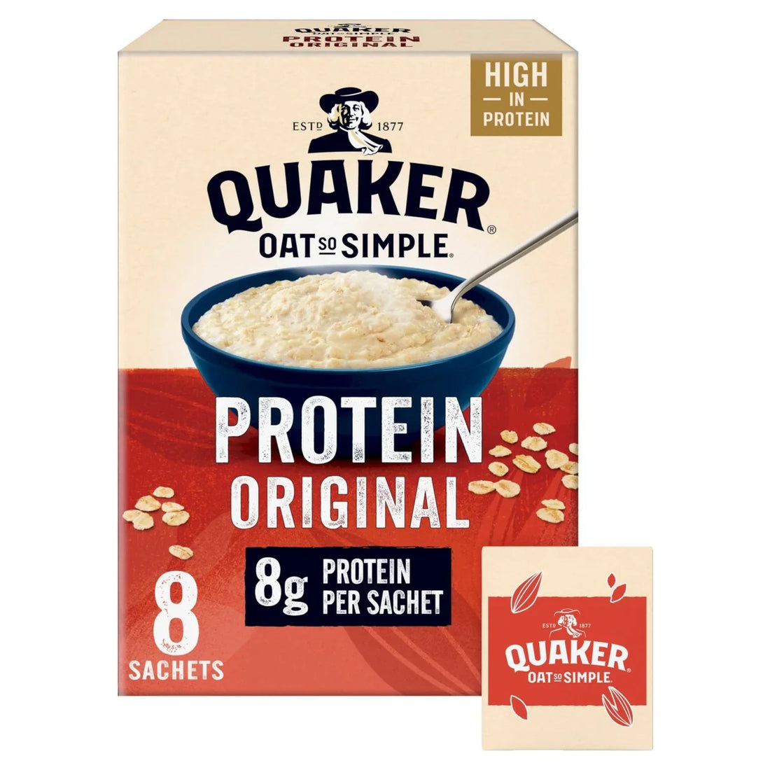 Quaker Oat So Simple Protein Original Porridge 8x38g