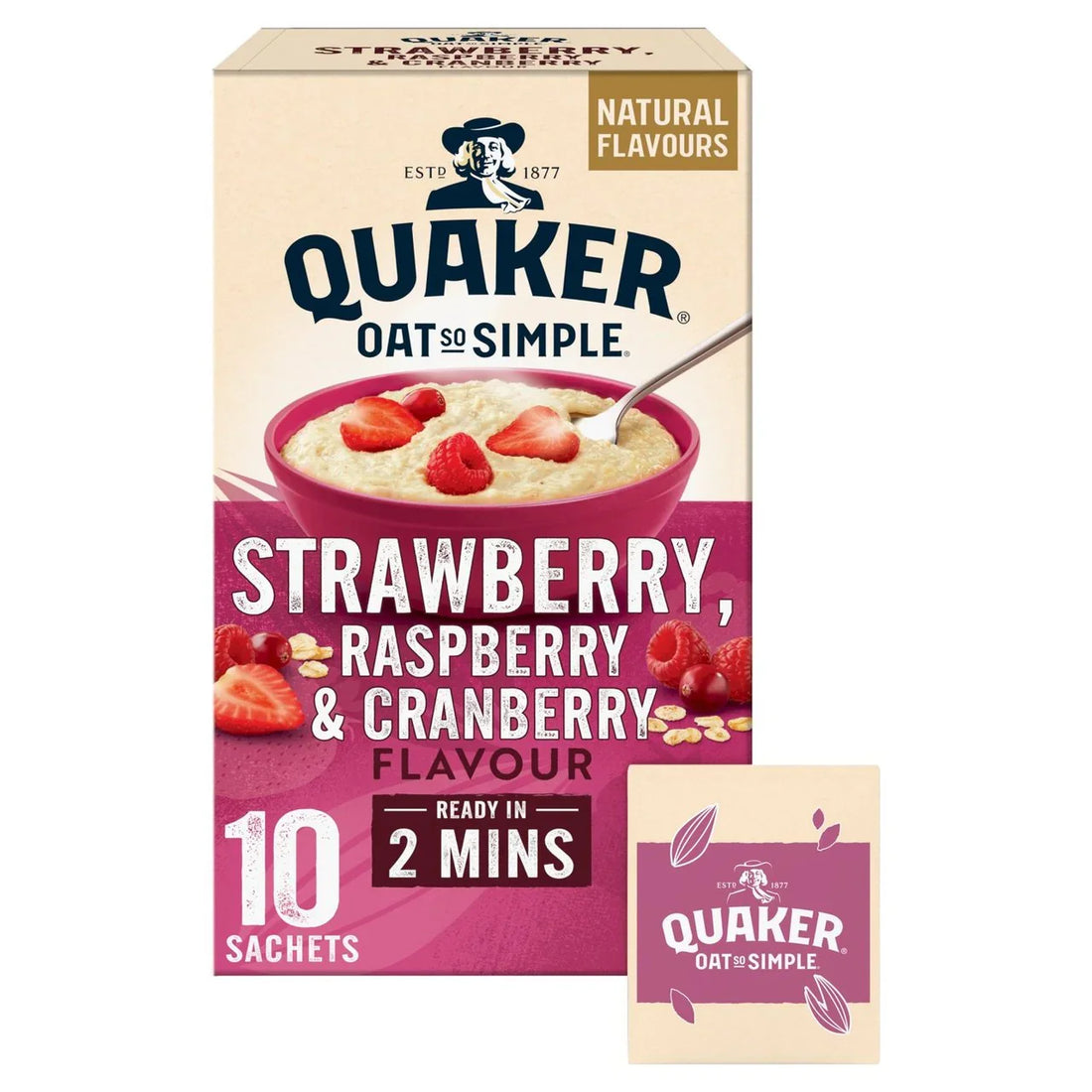 Quaker Oats Strawberry, Raspberry & Cranberry Porridge