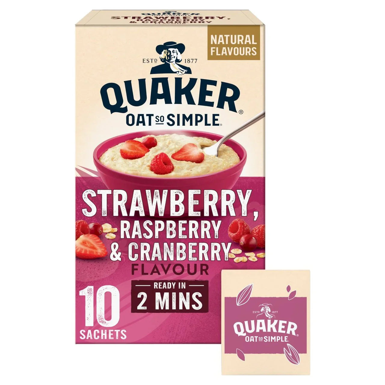 Quaker Oats Strawberry, Raspberry & Cranberry Porridge