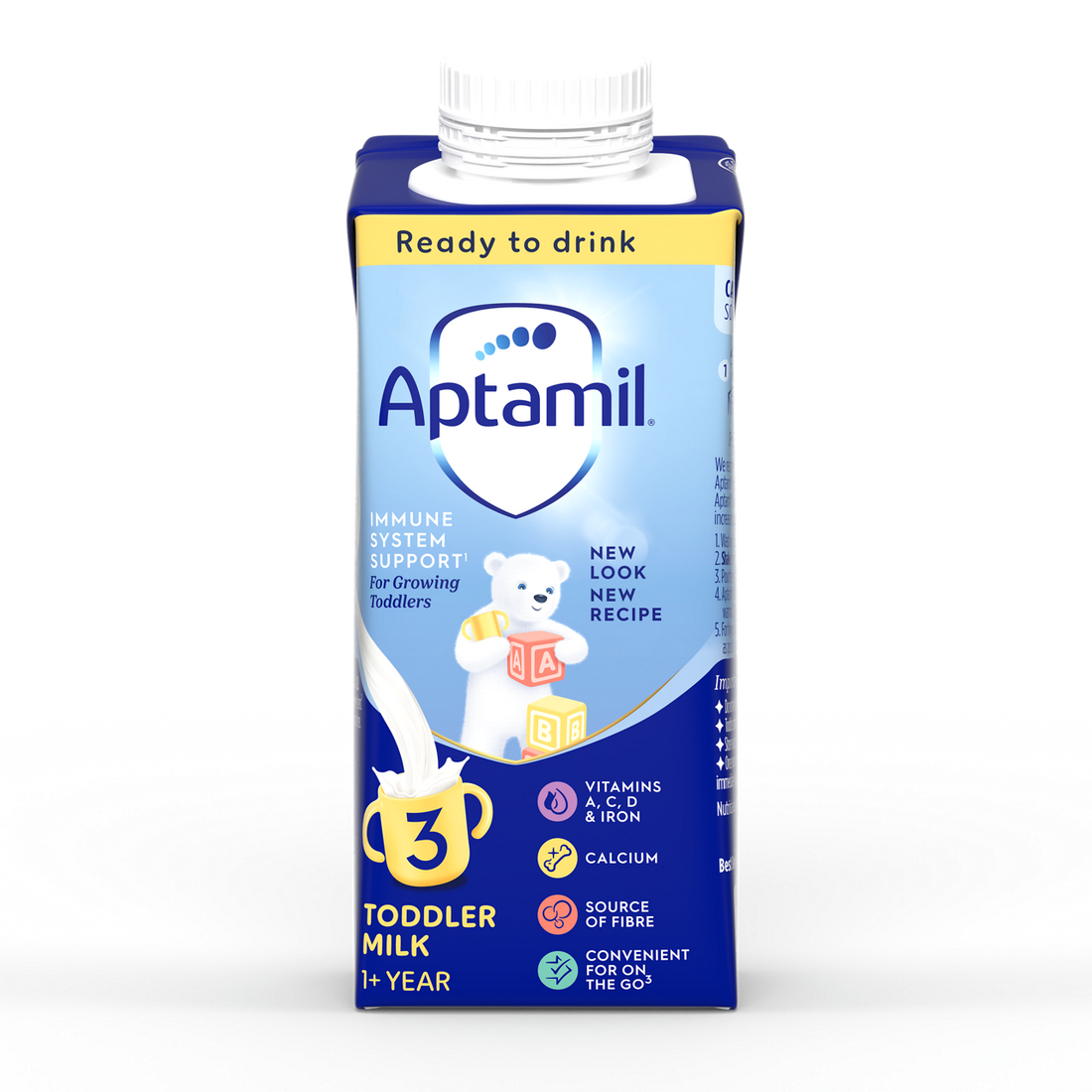 Aptamil 3 Toddler Milk Formula Liquid Ready to Feed 1+ Years 200ml
