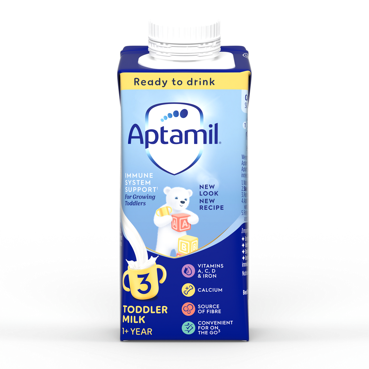 Aptamil 3 Toddler Milk Formula Liquid Ready to Feed 1+ Years 200ml