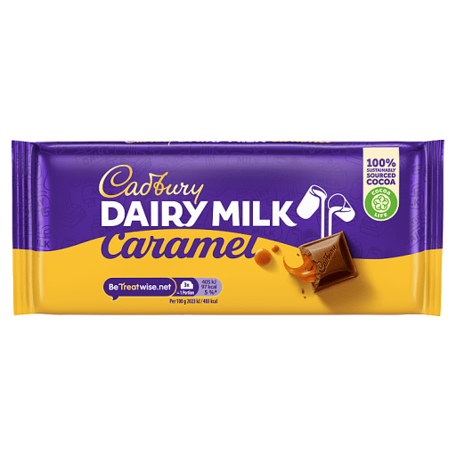 Cadbury Dairy Milk Caramel Chocolate Bar 120g