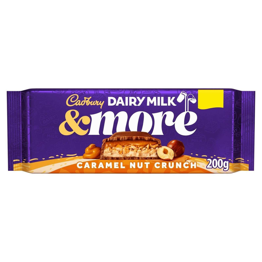 Cadbury Dairy Milk & More Caramel Nut Crunch Chocolate Bar 200G