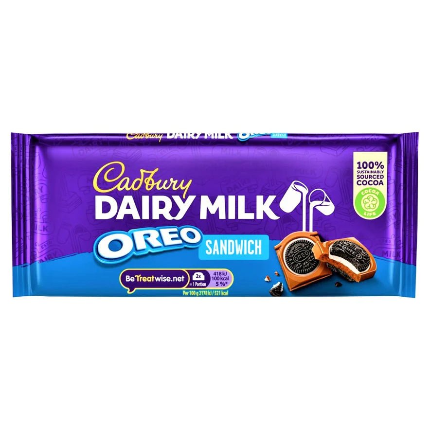 Cadbury Dairy Milk Oreo Sandwich Bar 96g