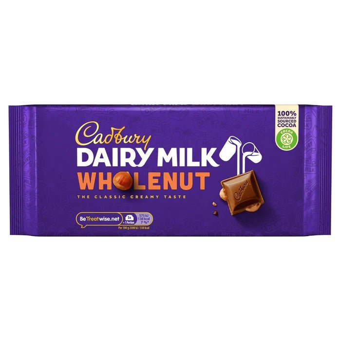 Cadbury Dairy Milk Whole Nut 120g