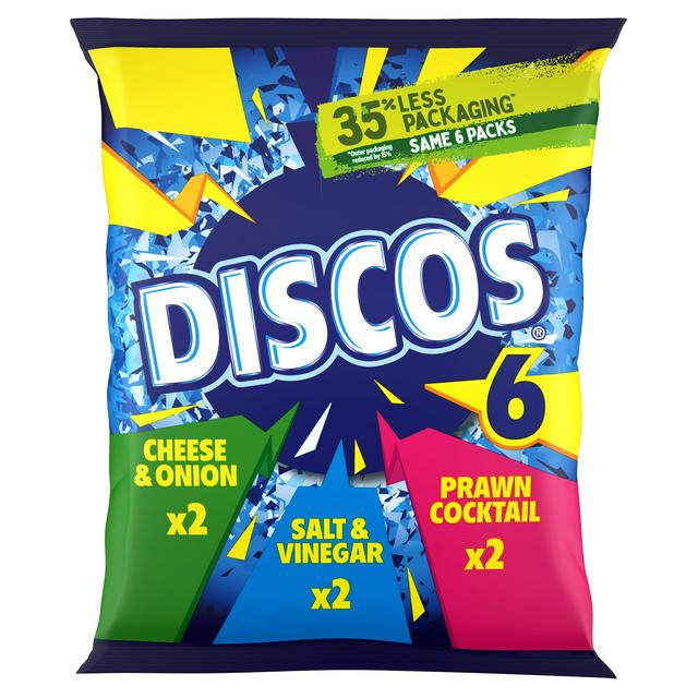 Discos Assorted Crisps 6 Per Pack