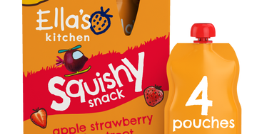 Ella's Kitchen Strawberry & Beetroot Smoothie Pouch Kids Snack Multipack 3+ Years 4x100g