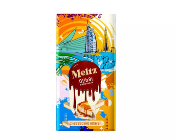 Meltz Dubai Premium Chocolate with Blueberry Cheesecake KnaFeh 192g