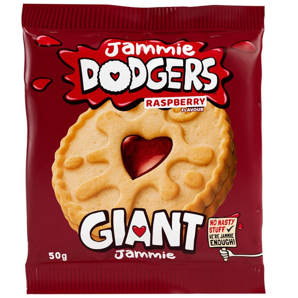 Jammie Dodgers Giant Raspberry Flavour Biscuit 50g