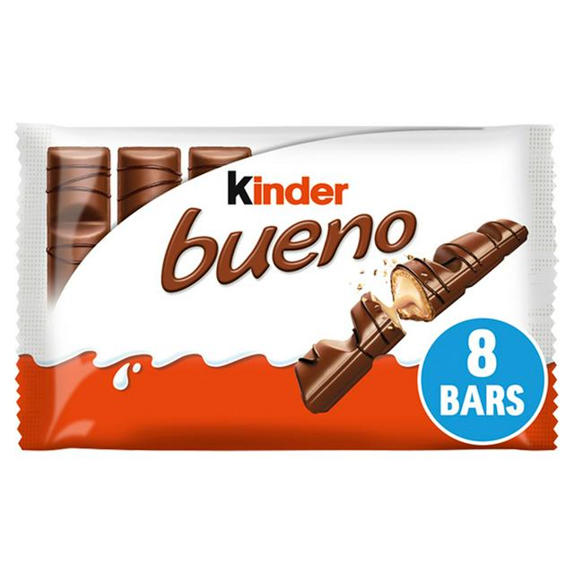 Kinder Bueno Milk & Hazelnut Chocolate Bars Multipack 4 X 43g