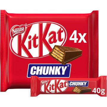 Kit Kat Chunky Milk Chocolate Bars Multipack 40g 4 Pack